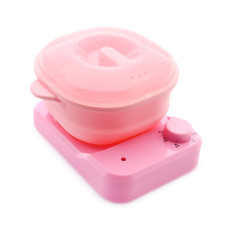 Воскоплав Wax Warmer силикон, с подставкой, розовый цвет