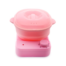 Воскоплав Wax Warmer силикон, с подставкой, розовый цвет