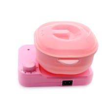 Воскоплав Wax Warmer силикон, с подставкой, розовый цвет