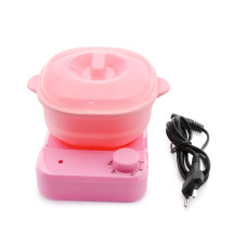 Воскоплав Wax Warmer силикон, с подставкой, розовый цвет