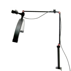 Безтіньова лампа настільна на струбцині HD-M3X Global Fashion, black (20W)