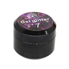 Глиттер гель Global Fashion 5 гр, Glitter gel 07