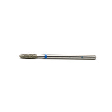 Duză pentru cuticule de diamant, flacără rotunjită, brâu albastru 244 / 025B