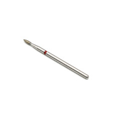 Duză de diamant pentru cuticulă,  flacără, brâu roșu 257 / 018R