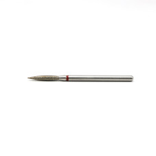 Duză pentru cuticule cu diamant, flacără, brâu roșu 243 / 023LR