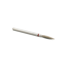 Duză pentru cuticule cu diamant, flacără, brâu roșu 243 / 023LR