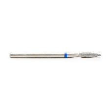 Diamond cuticle brush head, long flame, blue notch 240L/025B