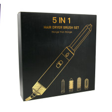 Hair dryer with 5-in-1 attachments