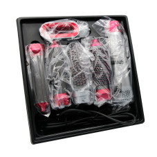 Hair dryer with 5-in-1 attachments