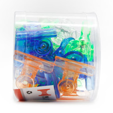 Acrylic clip plastic 24 pcs, colored, 9505 Acrylic clip plastic 24 pcs, colored, 9505