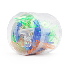 Acrylic clip plastic 24 pcs, colored, 9505 Acrylic clip plastic 24 pcs, colored, 9505