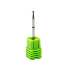 Diamond cuticle nozzle ball, green notch, 001/018G