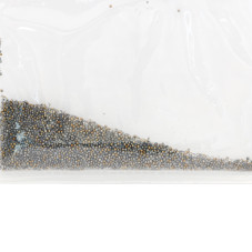 Global Fashion 1440 pcs beads, color gold+clear