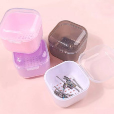 Sterilization Box for Manicure Bits, Light Pink