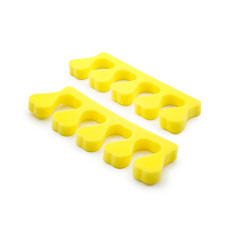 Finger Spacers , foam, 100 pairs (200pcs), color yellow