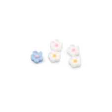 3D volumetric figures for manicure, set (bows and flowers of different colors)