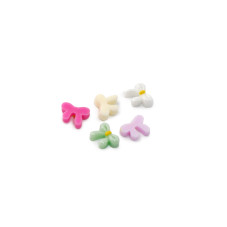 3D volumetric figures for manicure, set (bows and flowers of different colors)