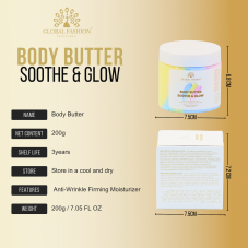Moisturising Body Oil, Global Fashion, Body Butter Soothe & Glow, 200 g Moisturising Body Oil, Global Fashion, Body Butter Soothe & Glow, 200 g