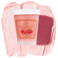 Скраб для тела, Global Fashion, Body Scrub, Strawberry & Pomegranate Seeds, 300g