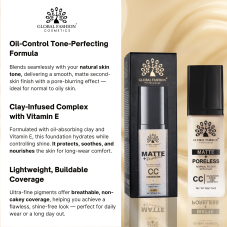 Тональная основа CC Matte+Poreless, Global Fashion G012, Natural Tan