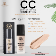 Тональная основа CC Matte+Poreless, Global Fashion G012, Natural Tan