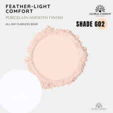 Pudră mată Global Fashion, matte finish powder, 12g, G02 Pudră mată Global Fashion, matte finish powder, 12g, G02