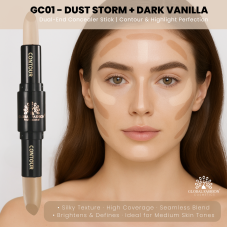 Duo 2in1 Stick for Face, Concealer + Corrector, Global Fashion, GC01
