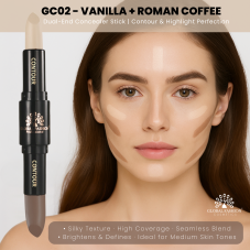 Duo 2in1 Stick for Face, Concealer + Corrector, Global Fashion, GC02
