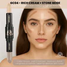 Двосторонній стік для обличчя консилер + коректор, Duo 2in1 Sticks, Global Fashion, GC04