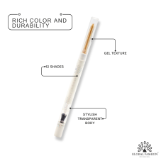 Soft gel eyeliner pencil, Global Fashion, Dourado with glitter Soft gel eyeliner pencil, Global Fashion, Dourado with glitter
