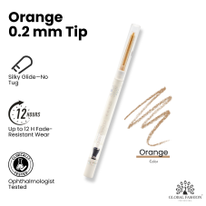 Soft gel eyeliner pencil, Global Fashion, Dourado with glitter Soft gel eyeliner pencil, Global Fashion, Dourado with glitter