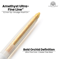 Soft gel eyeliner pencil, Global Fashion, Dourado with glitter Soft gel eyeliner pencil, Global Fashion, Dourado with glitter