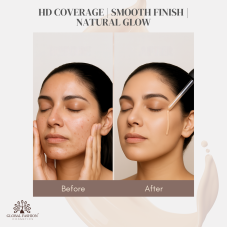Тональная основа, Global Fashion HD Liquid Coverage Foundation, 30ml, GX01, Warm Beige Тональная основа, Global Fashion HD Liquid Coverage Foundation, 30ml, GX01, Warm Beige