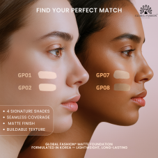 Matte Foundation, Global Fashion, GP05, Caramel