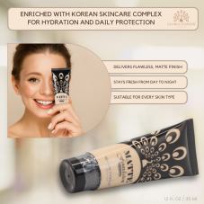 Matte Foundation, Global Fashion, GP05, Caramel