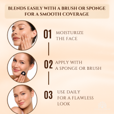 Matte Foundation, Global Fashion, GP05, Caramel