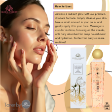 Toner with Plant Extracts, Active Peptides, Moisturising and Firming, Global Fashion, Petal Toner
