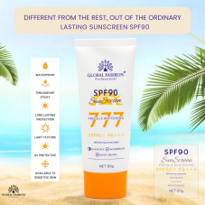 Sunscreen Cream, Global Fashion, SPF 90+ PA+++, 50 g