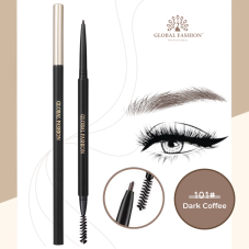 Water-resistant eyebrow pencil with very fine texture Global Fashion, GF38018, #101 Darck Coffee Water-resistant eyebrow pencil with very fine texture Global Fashion, GF38018, #101 Darck Coffee