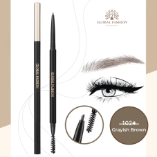 Water-resistant eyebrow pencil with very fine texture Global Fashion, GF38018, #102 Grayish Brown Water-resistant eyebrow pencil with very fine texture Global Fashion, GF38018, #102 Grayish Brown