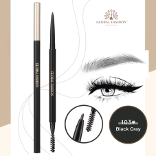 Waterproof eyebrow pencil with very fine texture Global Fashion, GF38018, #103 Black Gray Waterproof eyebrow pencil with very fine texture Global Fashion, GF38018, #103 Black Gray