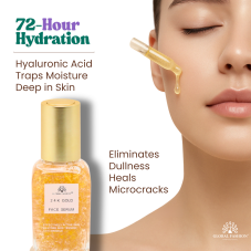 Niacinamide and Hyaluronic Acid Serum, Global Fashion, 24K Gold Serum, 50 ml