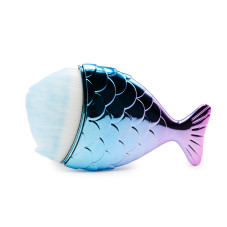 Fish Brush Mini Turquoise Pink