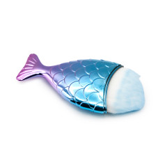 Fish Brush Mini Turquoise Pink