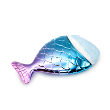 Fish Brush Mini Turquoise Pink