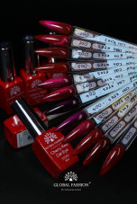 Гель лак кошачий глаз Cherry Red Cat Eye Global Fashion, 8мл, 001