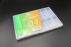 Гелеві типси 5XL екстрадовгі, квадрат на вільний край, 120 шт, 12 розмірів, №04