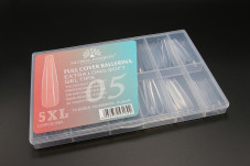 Гелевые типси 5XL экстрадлинные, балерина, 120 шт, 12 размеров, №05