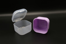 Sterilization Box for Manicure Bits, purple