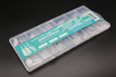 Gel nail tips for nail extension, "tapered square" shape, 600 pcs